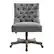 Angle. Linon Home Décor - Modern Upholstered Barrel Swivel Office Chair - Slate Gray.