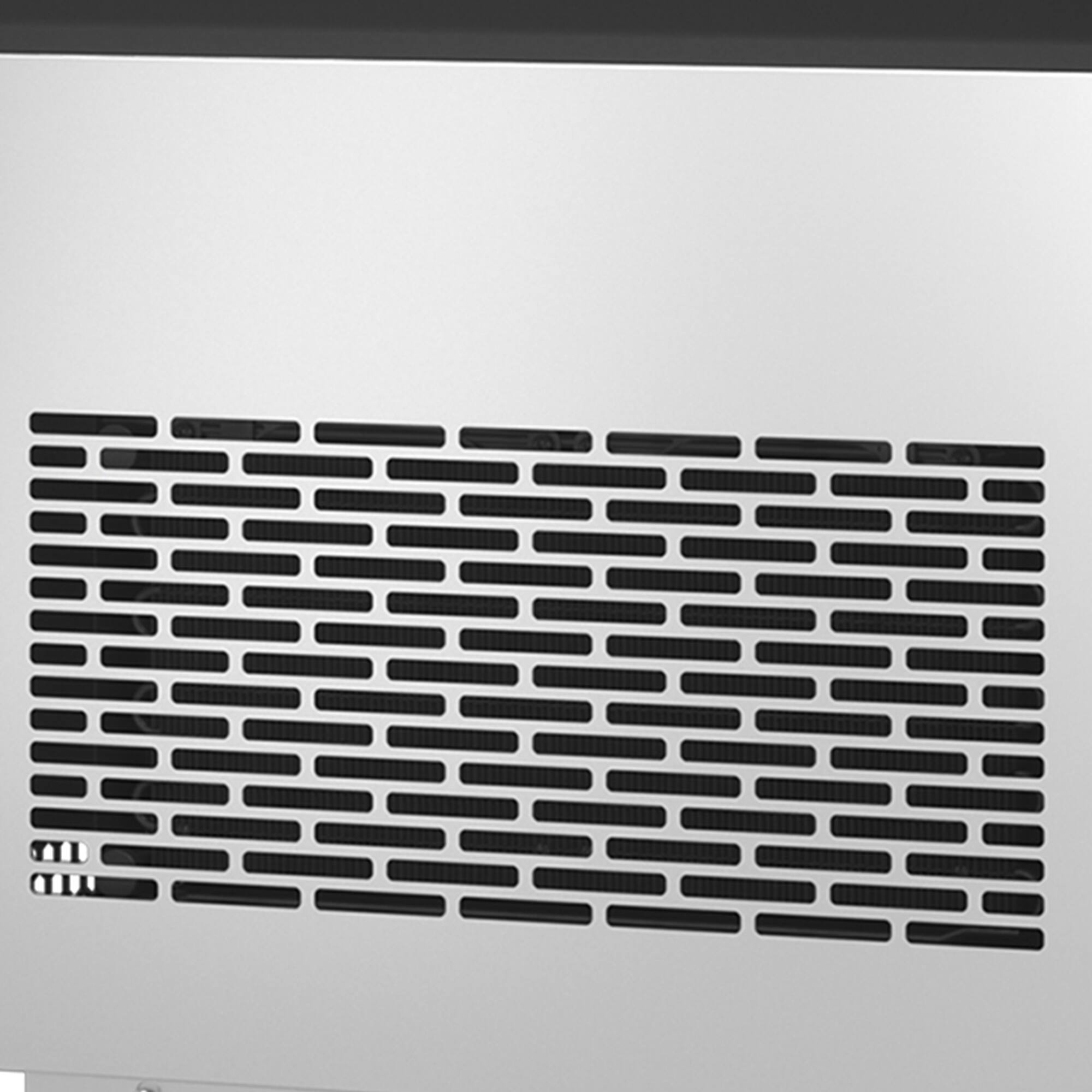 Alt View 4. Vaczon - Commercial Ice Maker, 110 lbs/Day Freestanding Ice Machine with 18 lbs Storage, Automatic Cleaning - Black and Silver.