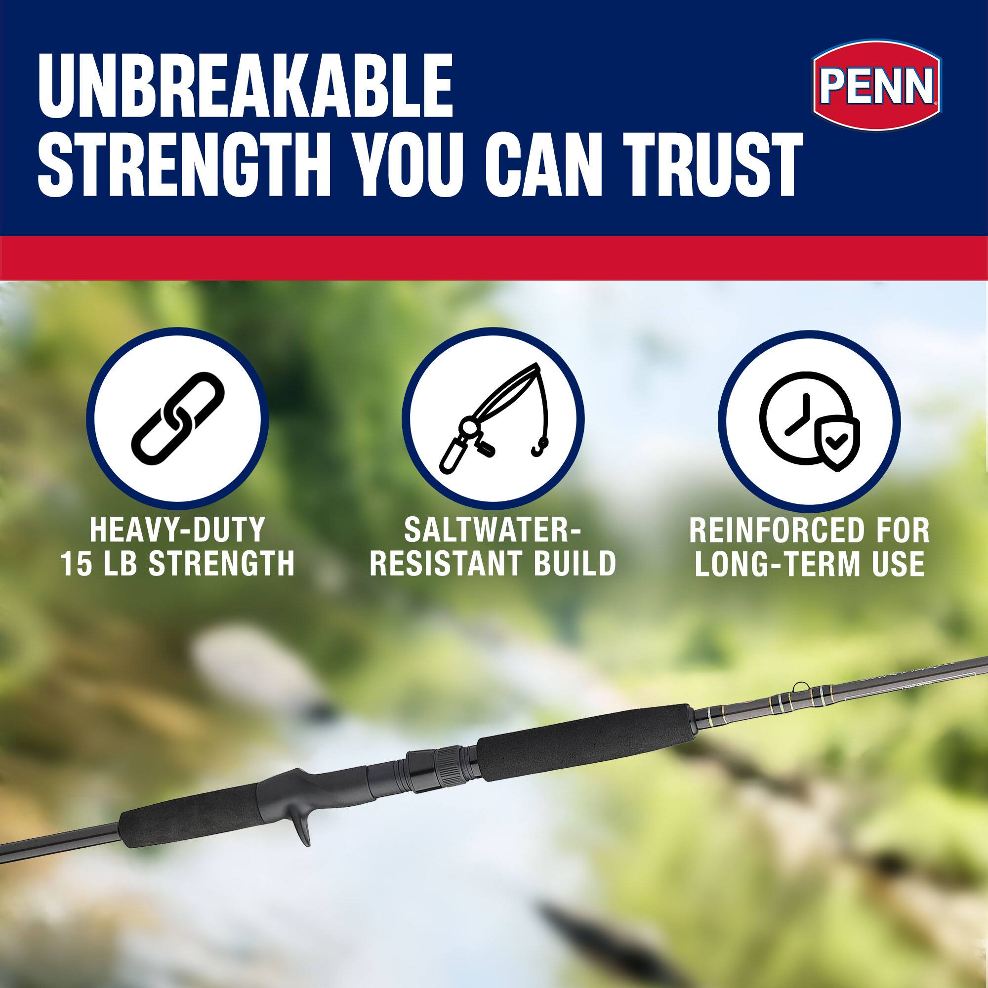 UNBREAKABLE STRENGTH YOU CAN TRUST

- HEAVY-DUTY 15 LB STRENGTH
- SALTWATER-RESISTANT BUILD
- REINFORCED FOR LONG-TERM USE