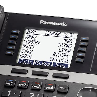 Panasonic Corded 4 Line Office Phone Base Station KX TGW420 Black Panasonic Corded 4 Line Office Phone Base Station KX TGW420 Black