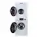 Angle. Equator - Equator APARTMENT COMPACT STACKABLE EW 826 Washer 1.6cf + ED 860 Electric Dryer 3.5cf Vented w/ Sensor 110V - White.