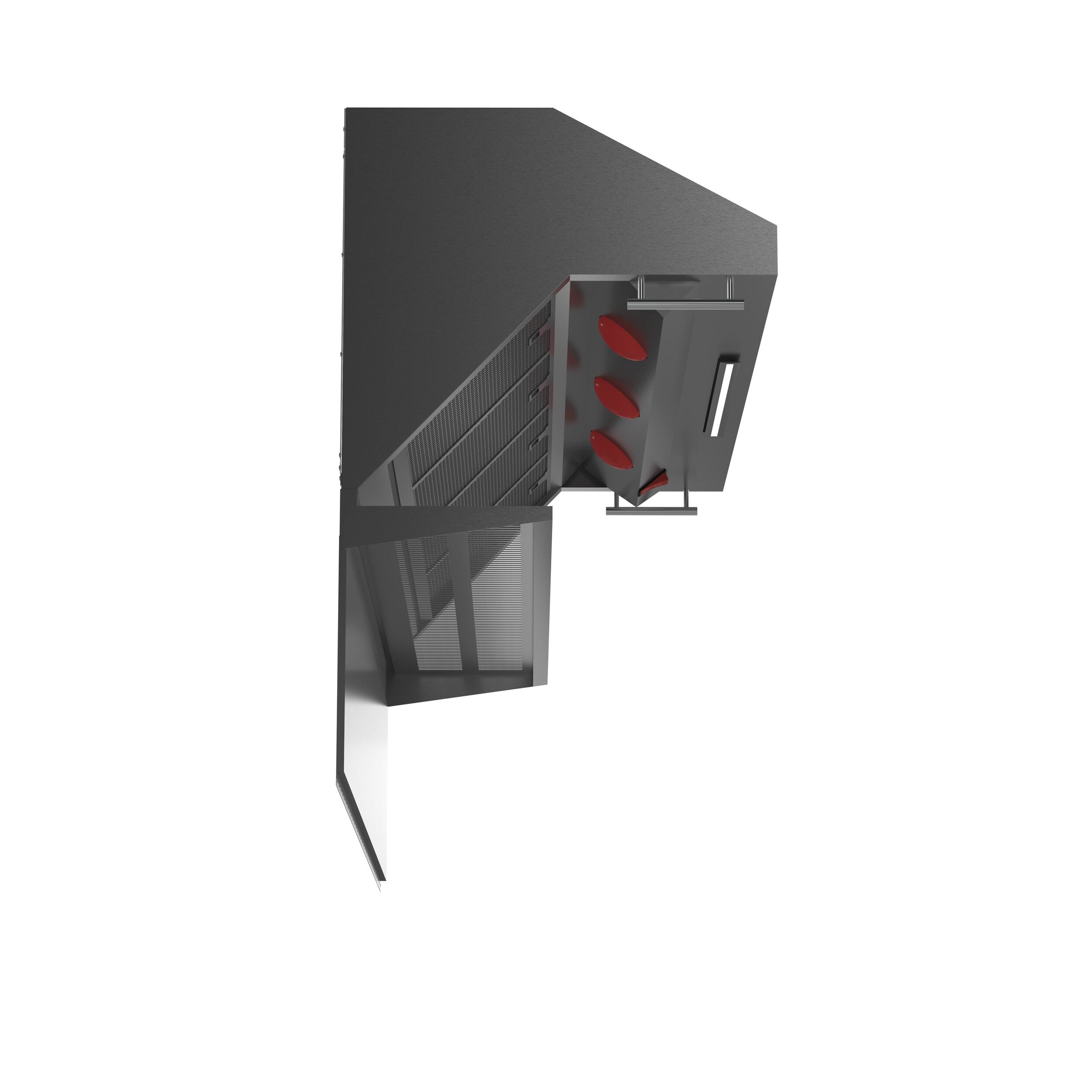 Left. Forno Appliances - Savona 60" Wall Mount Range Hood with Hybrid Filters - Silver.