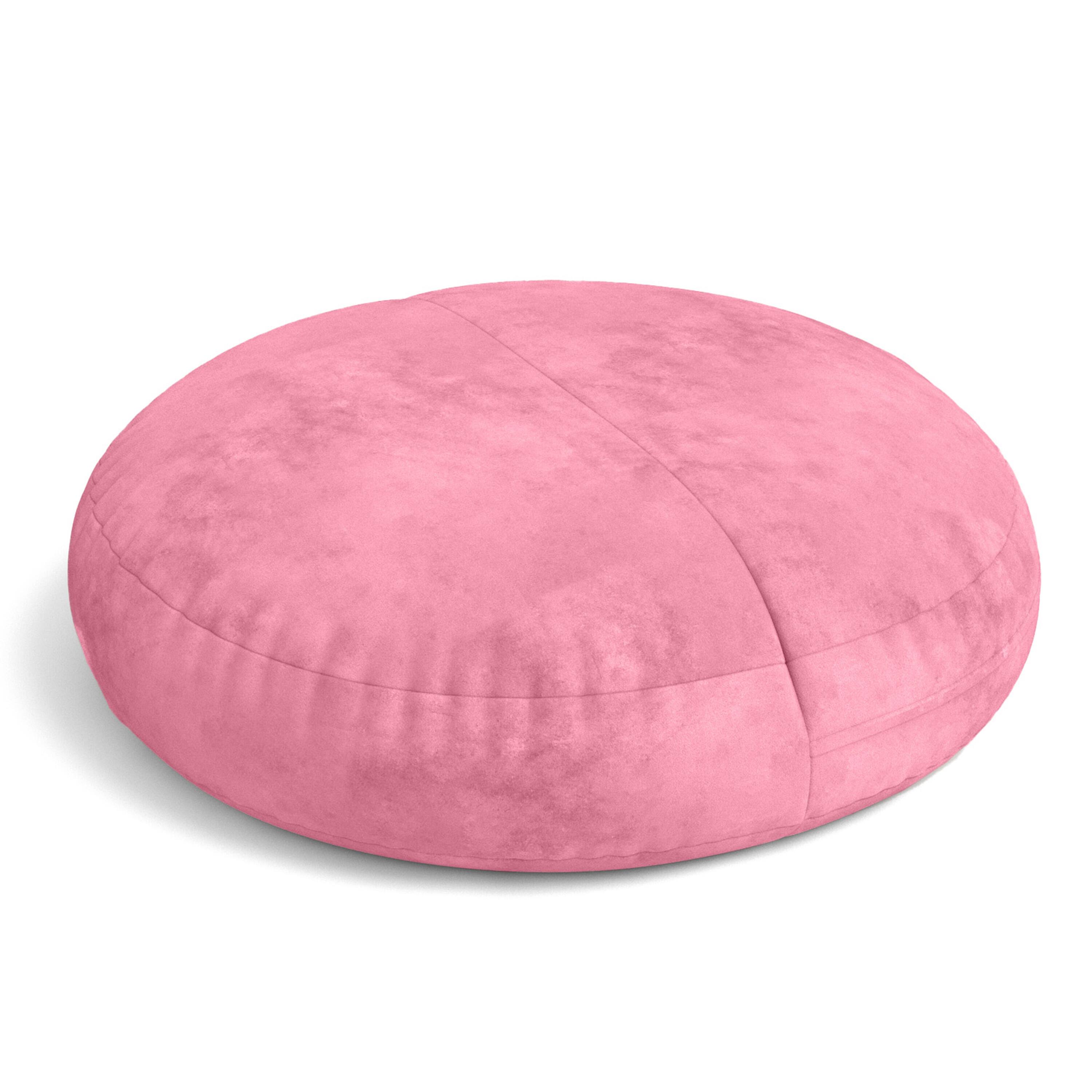 Angle. Jaxx - Jaxx Cocoon 4 Foot Bean Bag Chair and Crash Pad, Pink - Pink.