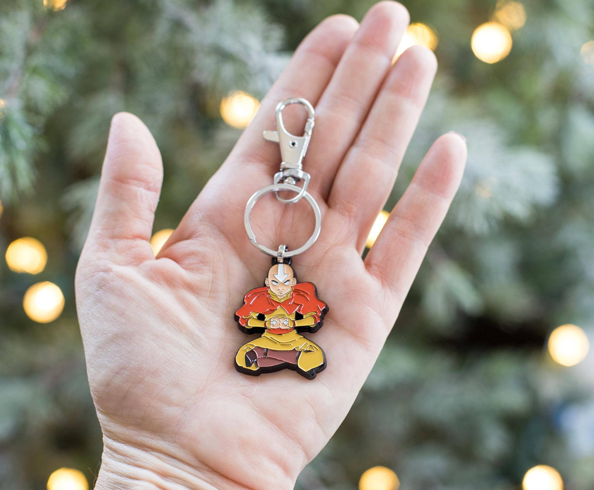Alt View 3. SalesOne LLC - Avatar: The Last Airbender Aang Enamel Pendant Keychain - Orange.