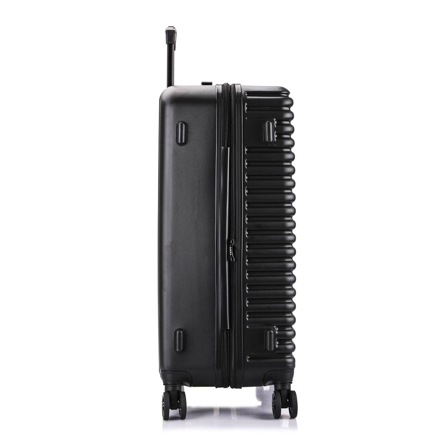 Alt View 3. InUSA - Ally lightweight hardside spinner luggage 28" - BLACK.