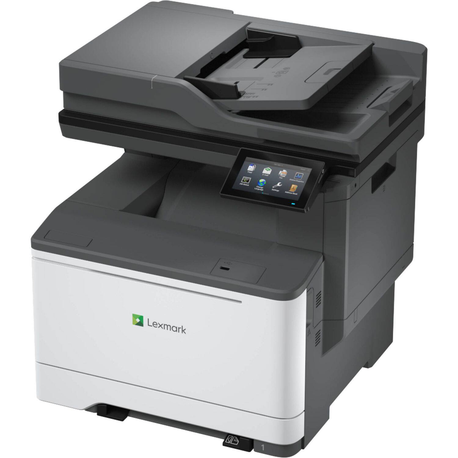 Alt View 2. Lexmark - CX532adwe Copy/Fax/Print/Scan Multifunction Color Laser Printer - Gray.