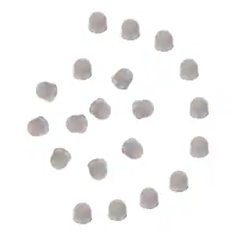Unique Bargains - 20pcs 8.5mm Fiber Mesh Replacement Tips for Capacitive Touch Screen Stylus Pen, Soft No Scratch - Silver Black