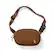 Angle. tomtoc - SlingBean-T32 1.5L Sling Bag with RFID Blocking, Belt Bag Fanny Pack Waist Bag Crossbody Bag for Travel, Everyday - Caramel.