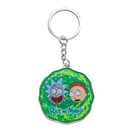 Hot Properties - Rick and Morty Metal Keychain: Portal - Black