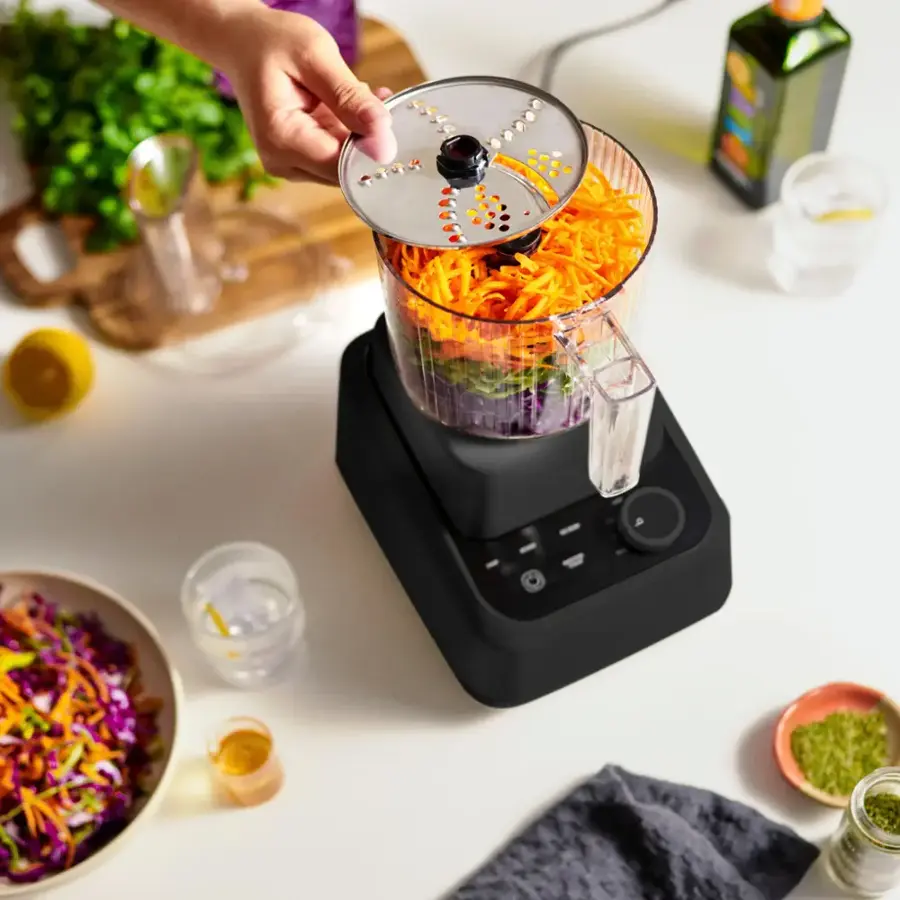 Alt View 12. bella PRO - MasterBlend 3-in-1 Prep System with Blender, Personal Blender & Food Processor - Black Wash.