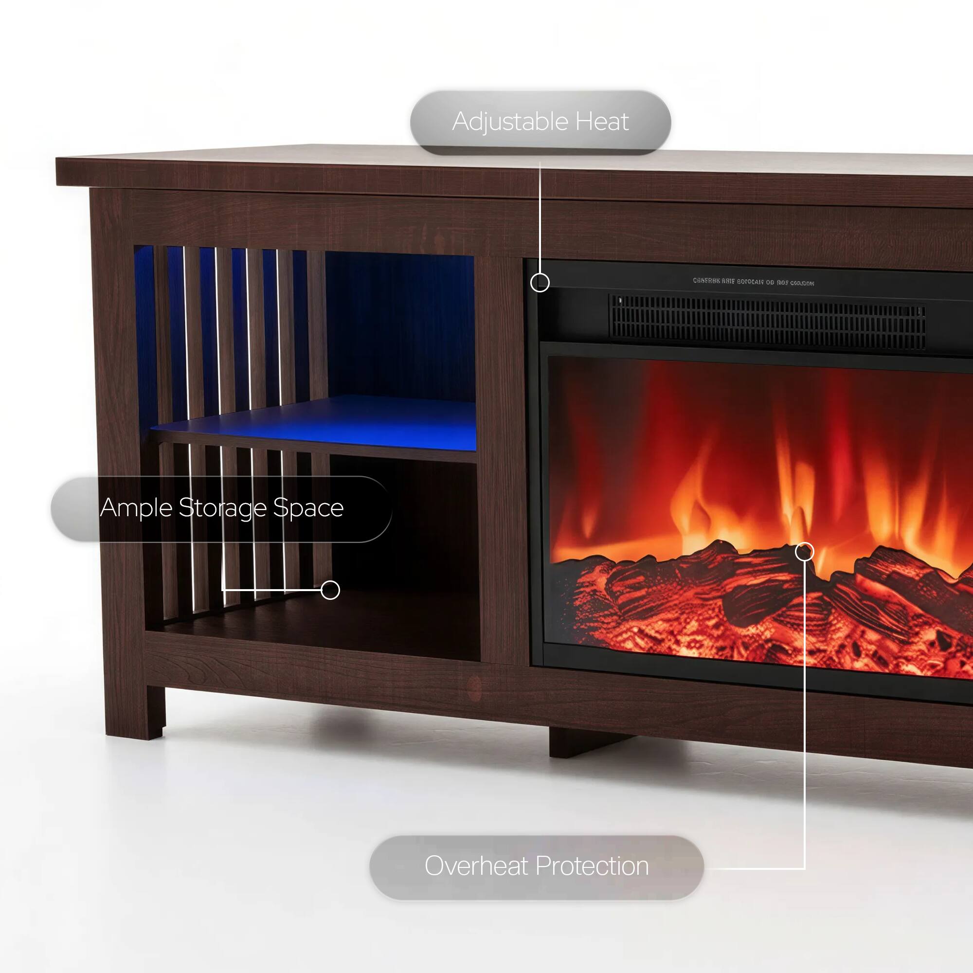 Adjustable Heat  
Ample Storage Space  
Overheat Protection