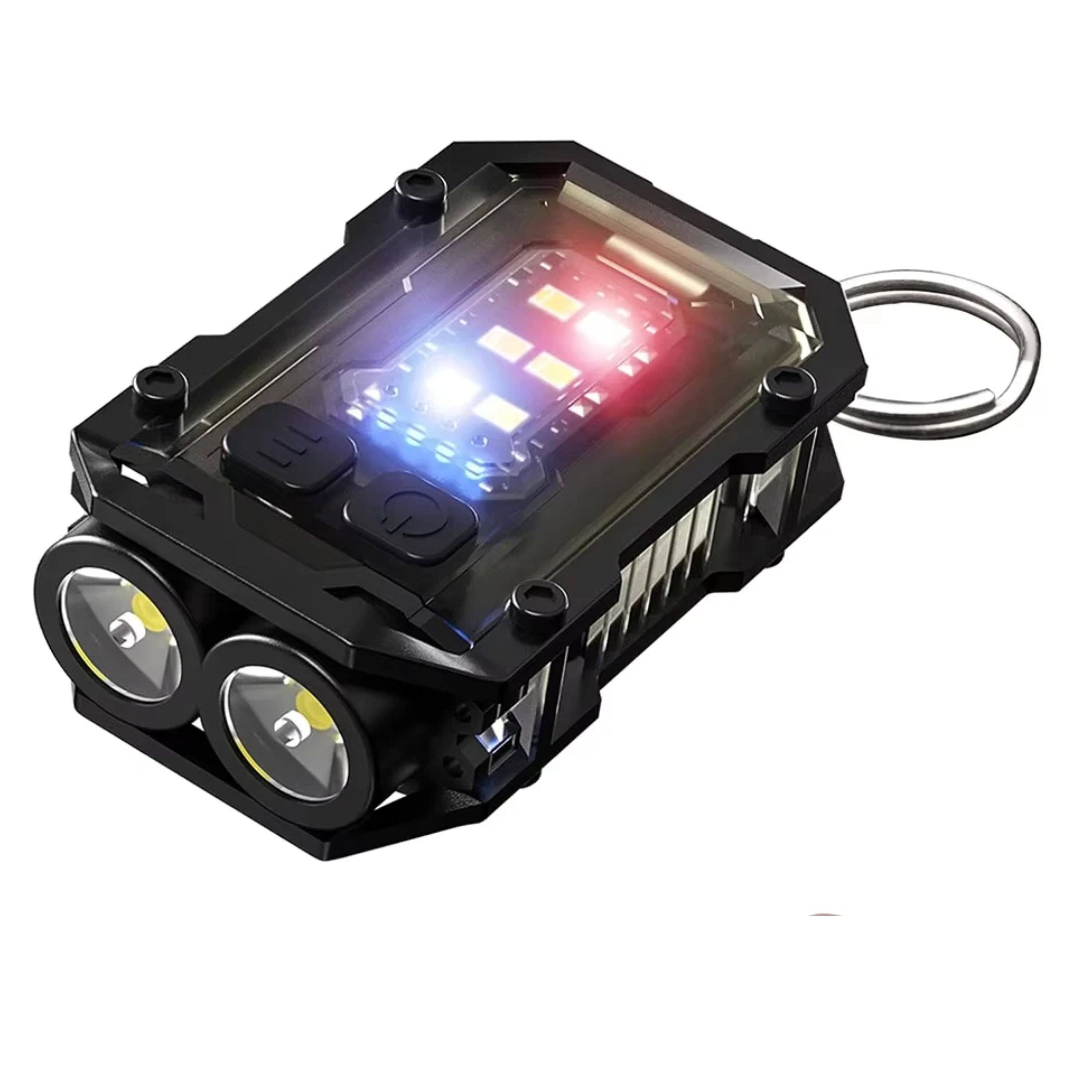 Angle. Kitcheniva - Rechargeable Mini Keychain Flashlight.