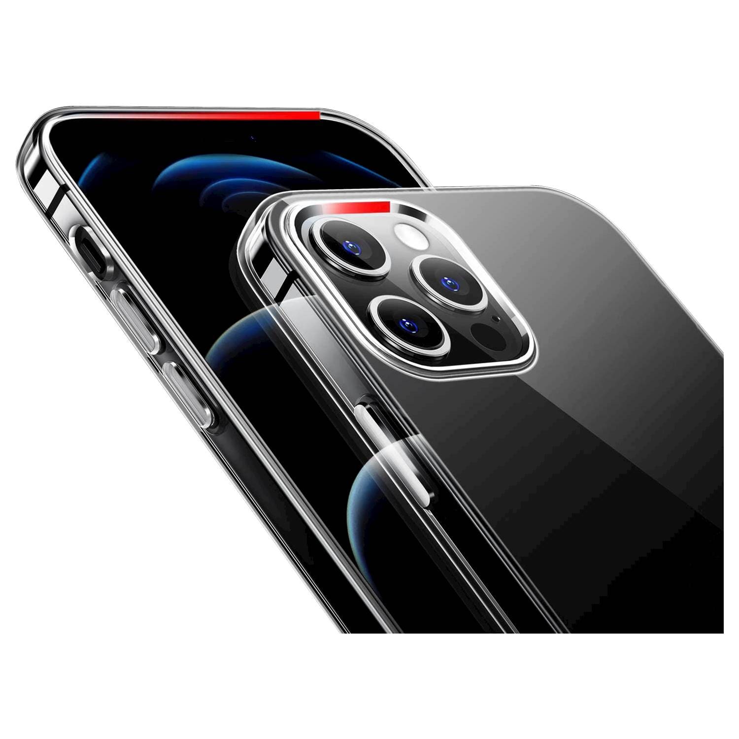 Alt View 15. SaharaCase - Hybrid-Flex Hard Shell Case for Apple iPhone 13 Pro Max - Clear.