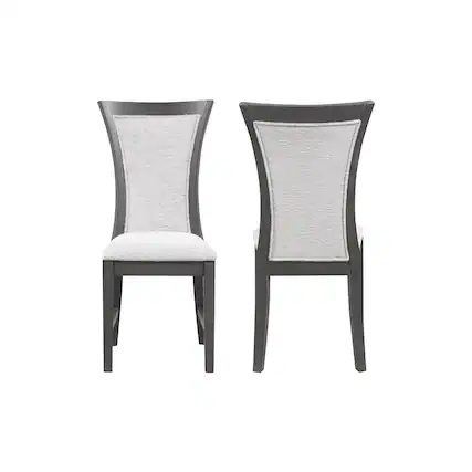 Front. New Classic Furniture - Flair Dining Chair (2 Per Carton)-Gray - Grey.