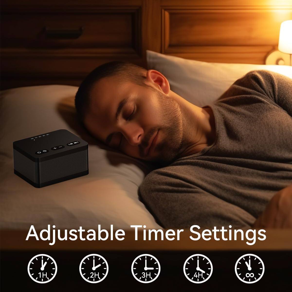 Adjustable Timer Settings: 1H, 2H, 3H, 4H, 8H