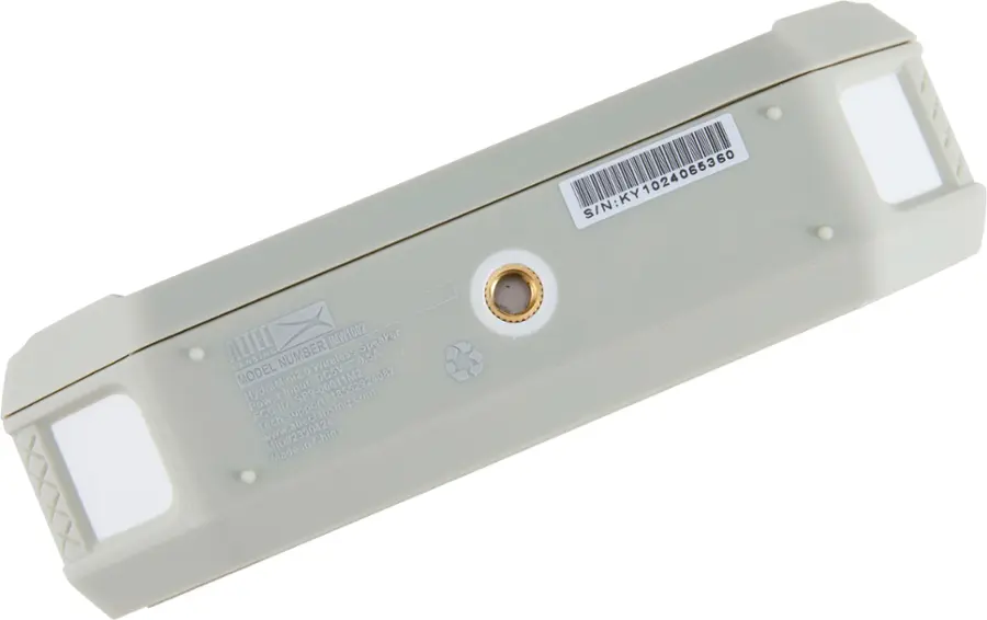 The text on the image reads:

S/N: KY1024065360
KY ALTEC IMW1002 Speaker
LANSING NUMBER Wireless 0.5A
MODEL HydraMini2.0
SP9-00011M2
DC5V
18552924087
Input: Power
ID: support: alteclansing.com
FCC Tech www MID#2390424
China Made