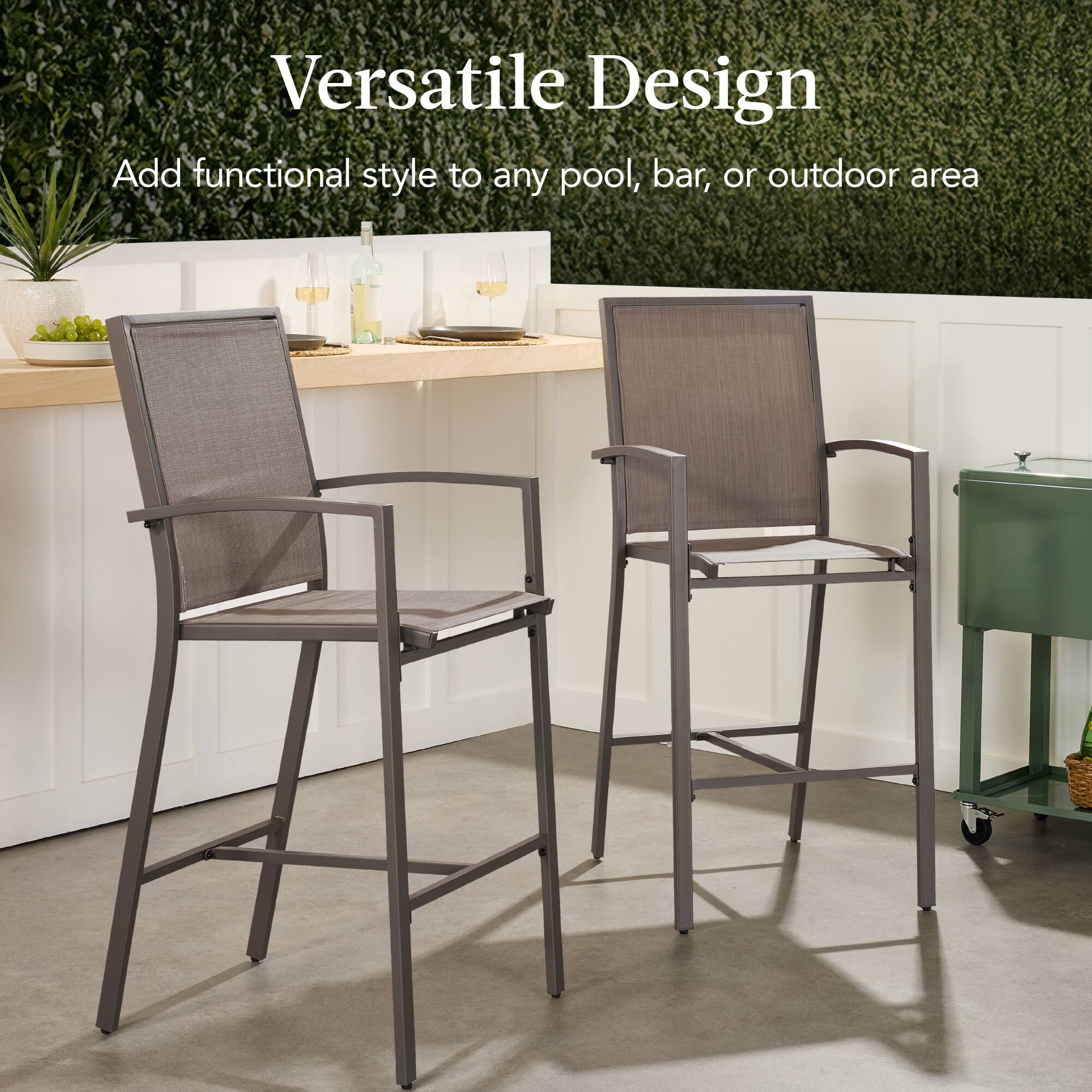 Versatile Design  
Add functional style to any pool, bar, or outdoor area