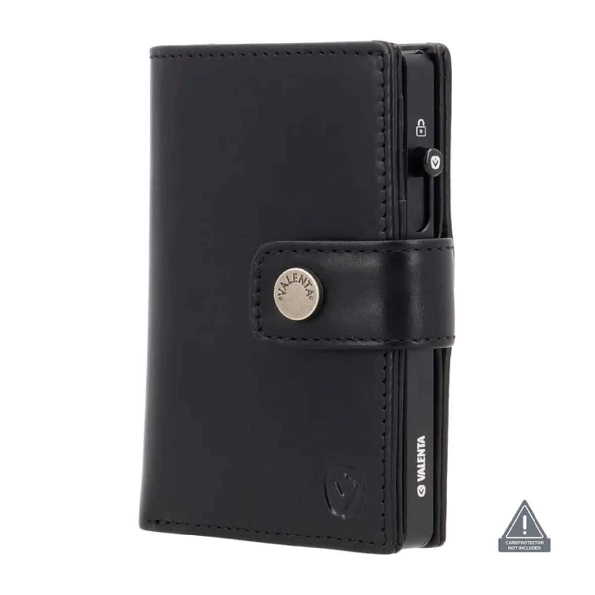 Valenta - Card Wallet Leather MagSafe Luxe - Black