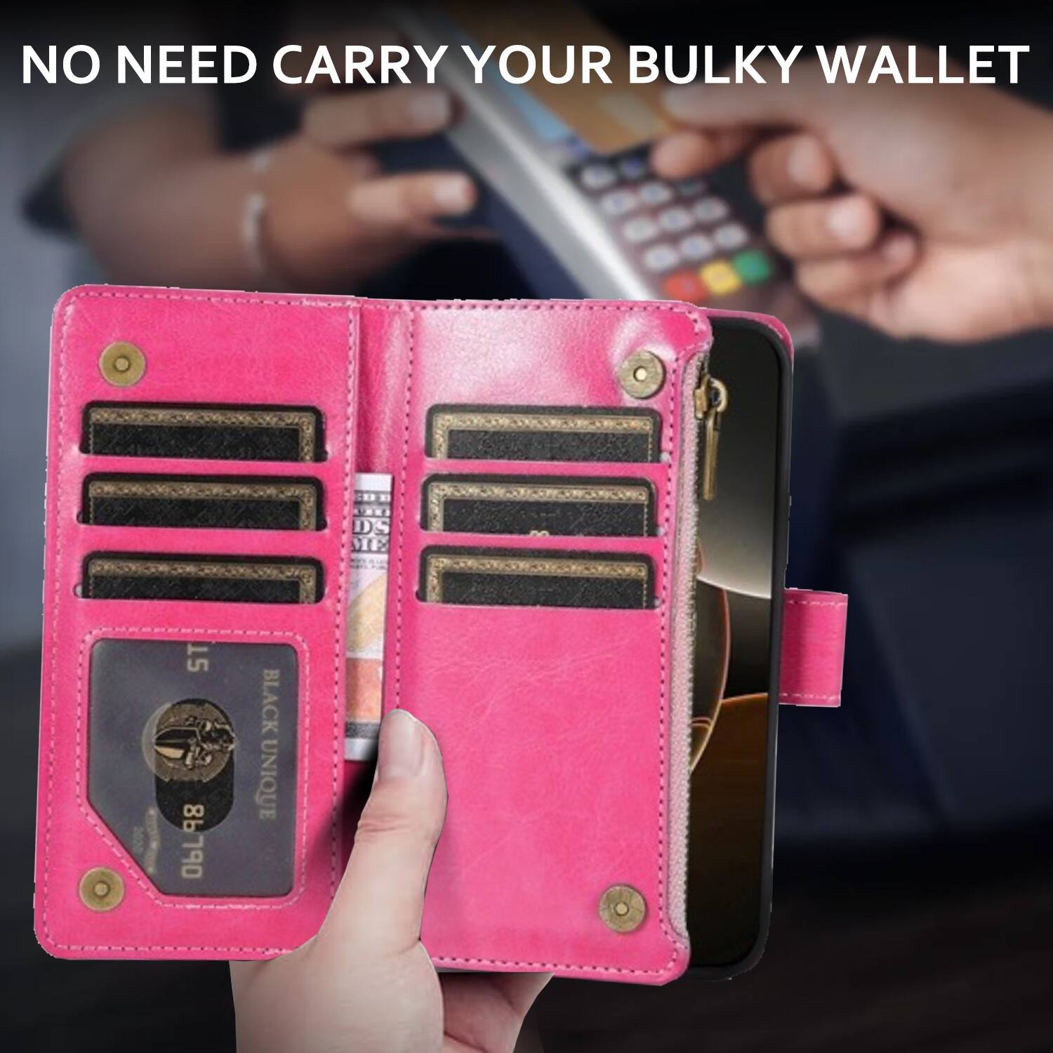 NO NEED CARRY YOUR BULKY WALLET

15 98 86790

BLACK UNIQUE