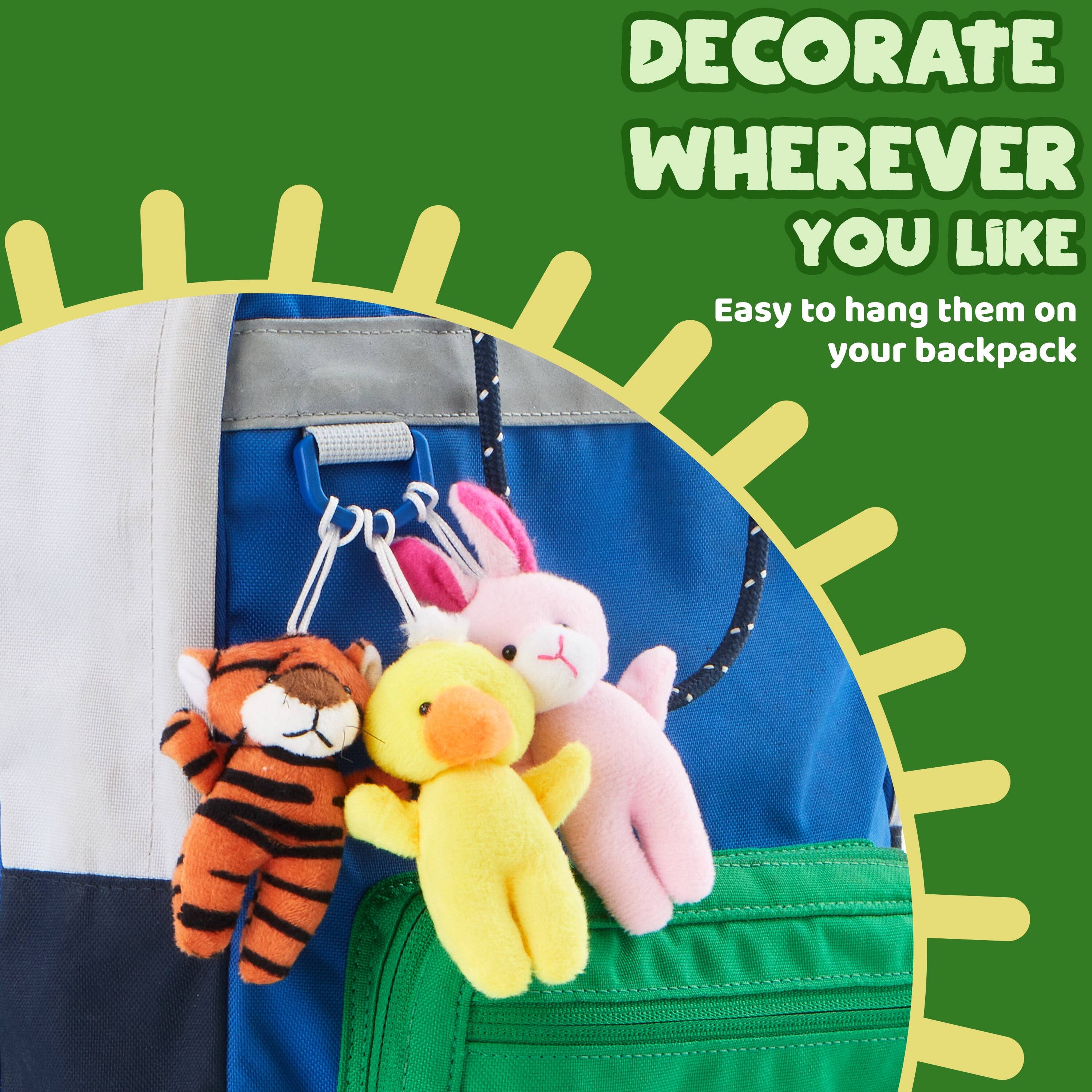 DECORATE WHEREVER YOU LIKE  
Easy to hang them on your backpack