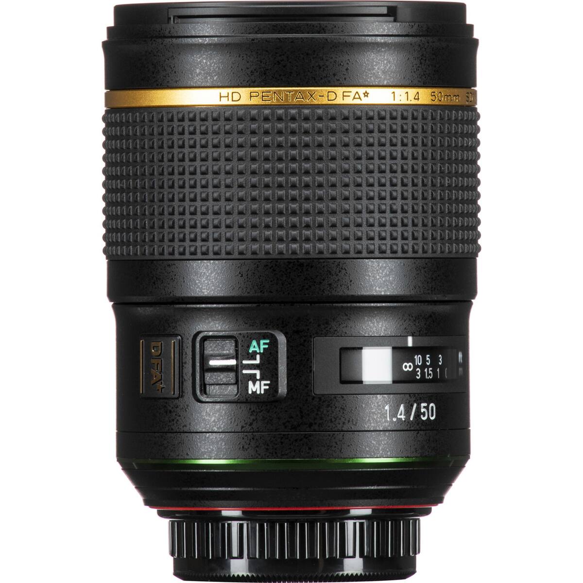 HD PENTAX-D FA* 1:1.4 50mm P  
DFA+  
AF L JL MF  
10 5 3 8 31511 1.4/50