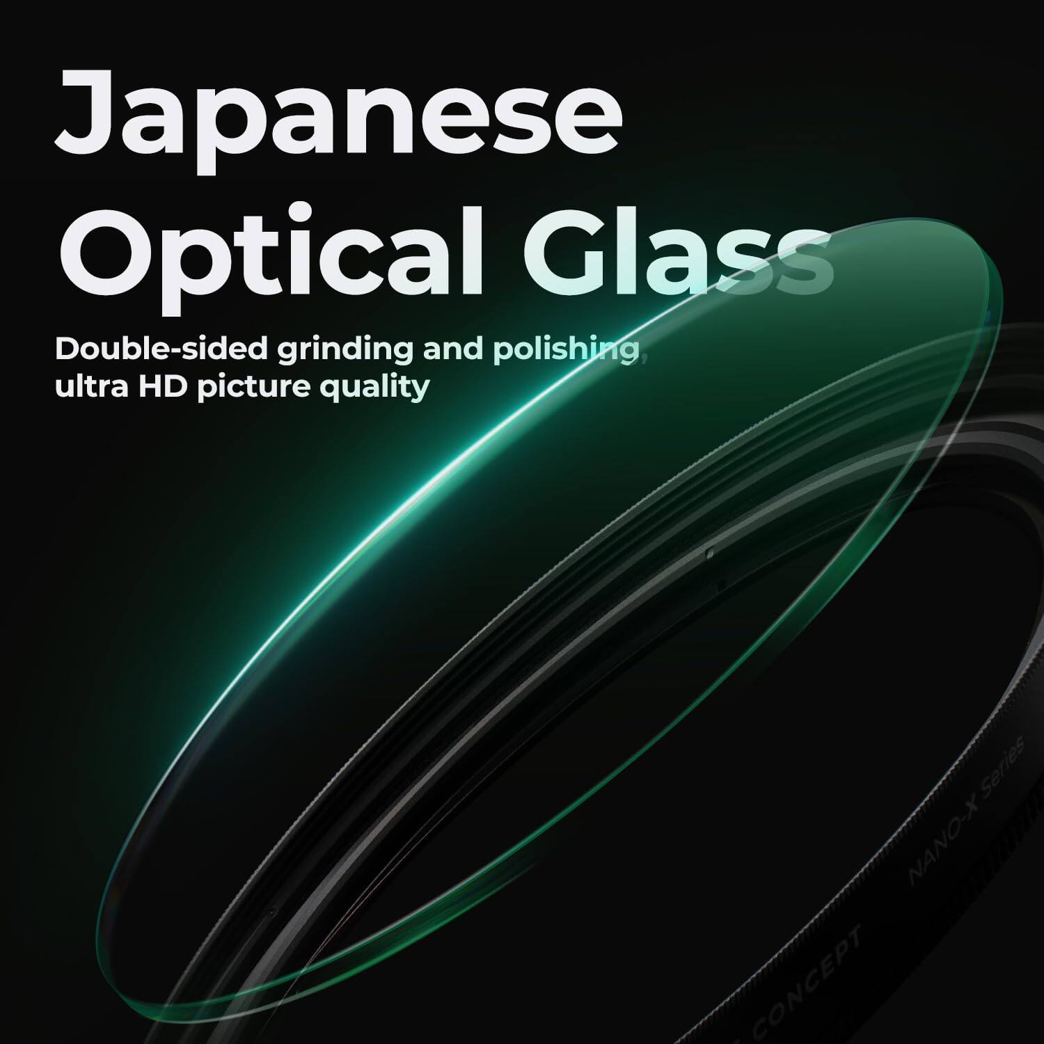 Japanese Optical Glass  
Double-sided grinding and polishing, ultra HD picture quality  
Series NANO-X - CONCEPT