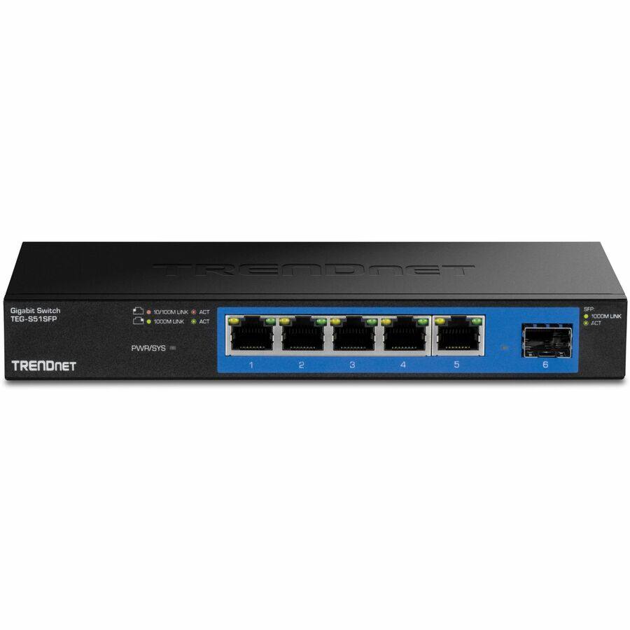 TRENDNET Gigabit Switch TEG-S515FP

Gigabit Switch

10/100M LINK ACT
10/100M LINK ACT
PWR/SYS

1 2 3 4 5 6