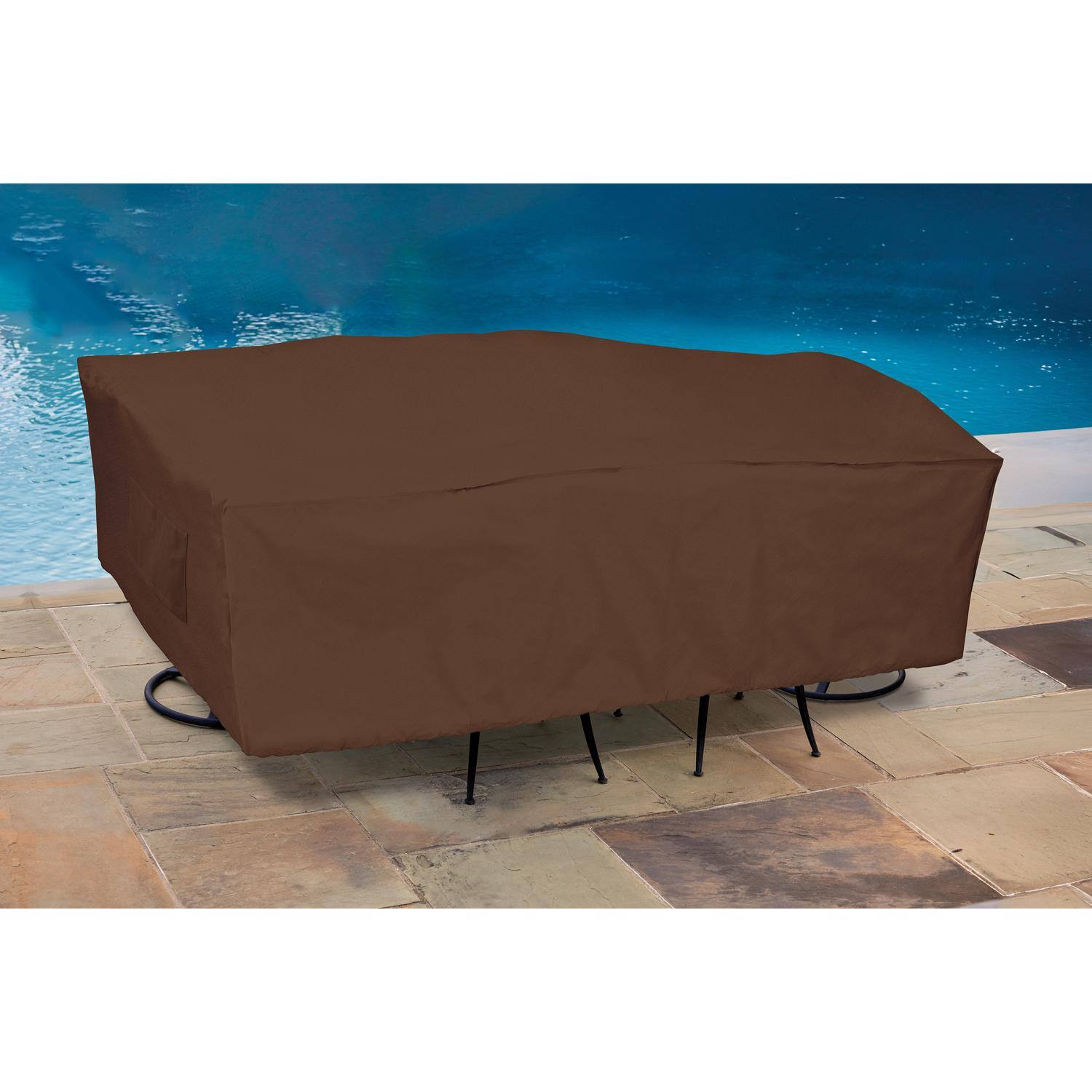 Front. Living Accents - Living Accents Polyester Dining Set Cover.