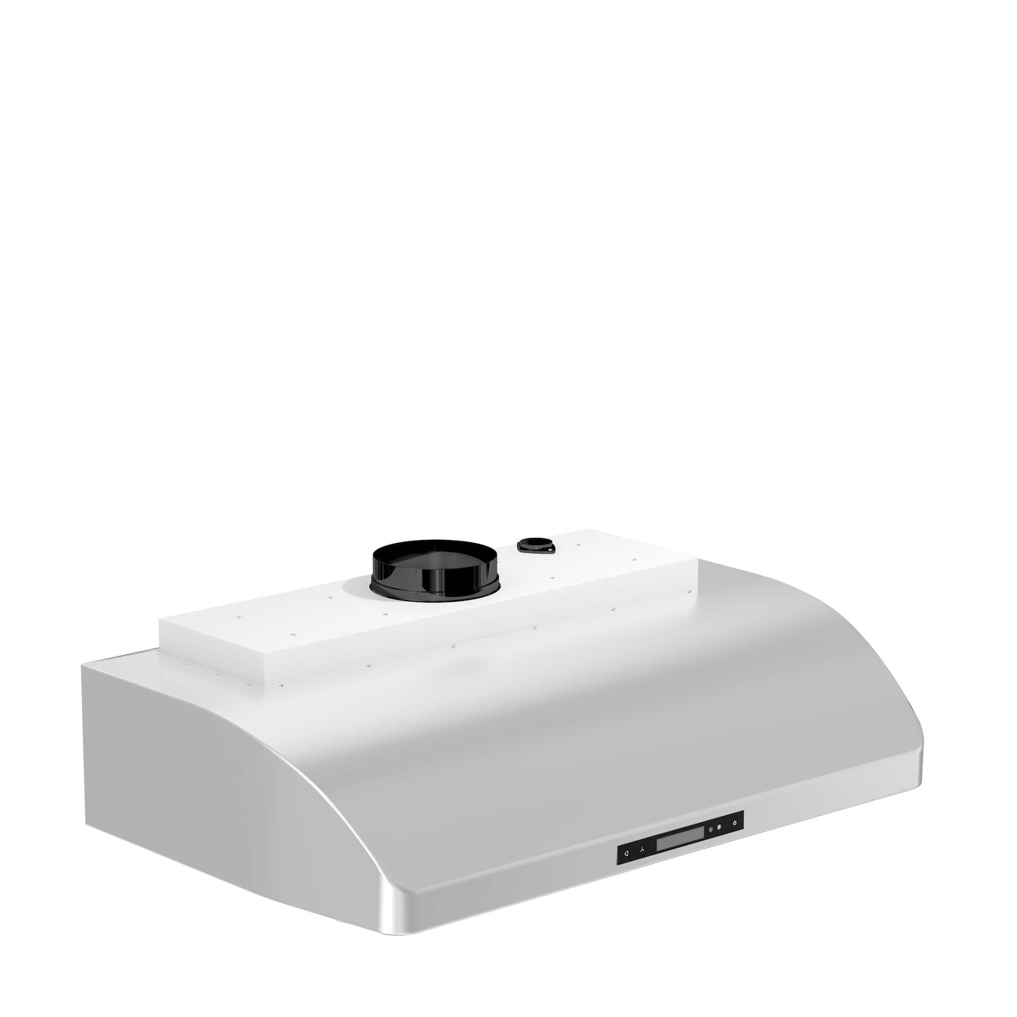 Left. ZLINE - 30 in. Under Cabinet Range Hood in Stainless Steel (621-30) - Silver.