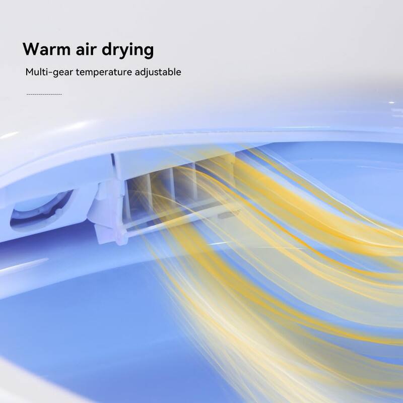 Warm air drying  
Multi-gear temperature adjustable