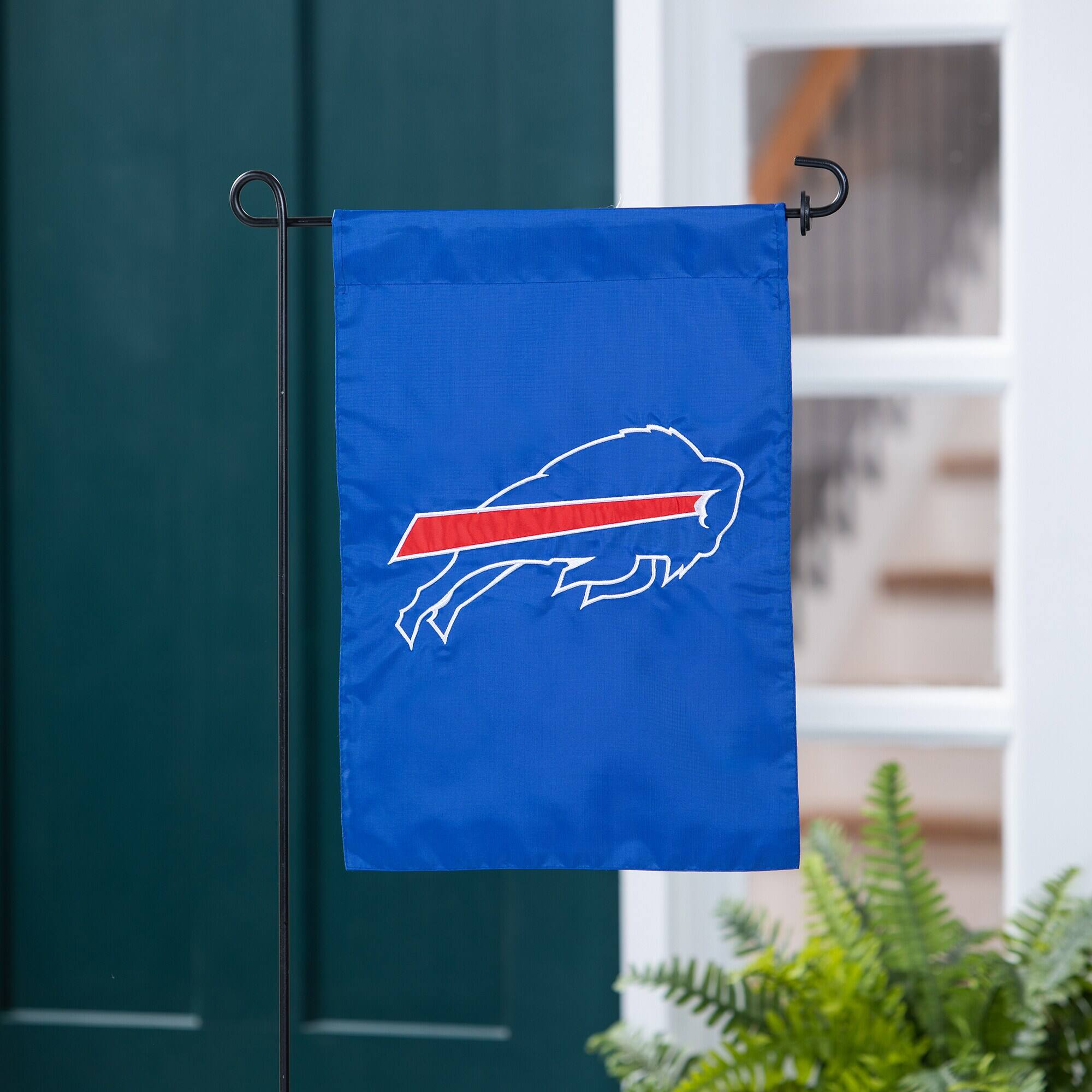 Alt View 1. Evergreen Enterprises - Buffalo Bills 12.5" x 18" Double-Sided Garden Flag - Multicolor.