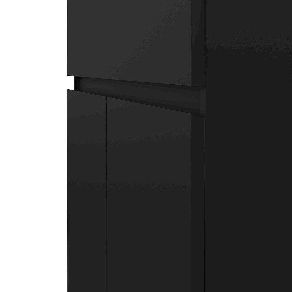Alt View 2. Tvilum - Scottsdale 1 Drawer, 2 Door Sideboard Matte - Black.