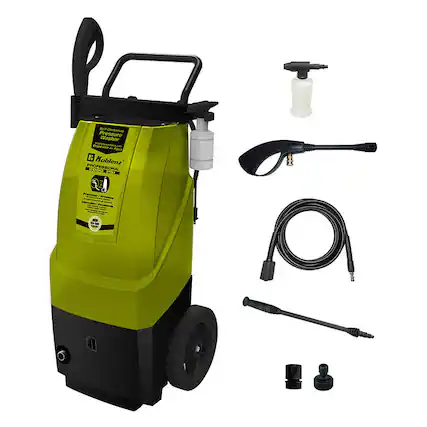 Sure, here is the corrected and grouped text:
---
**Koblenz Professional 2000 PSI**
- **Self-Contained Pressure Washer**
- **2000 PSI**
- **Professional**
- **Practical / Portable**
- **Compact / Lightweight**
- **Easy to Use**
- **Includes:**
- Spray Gun
- Hose
- Detergent Tank
- Nozzle Set
---
