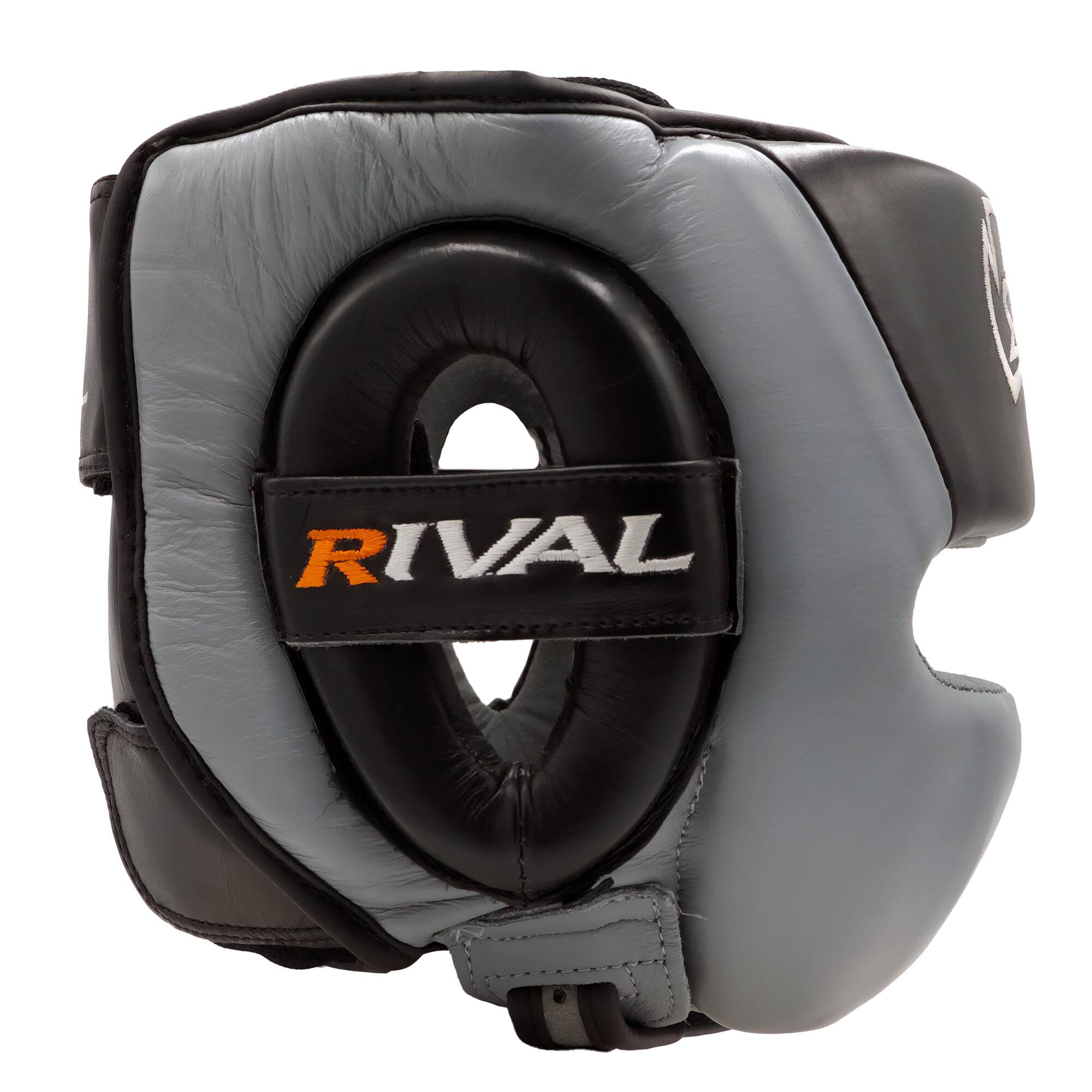 Alt View 3. RIVAL - Rival Boxing RHG30 Mexican Training Headgear - XL - Black/Gray - Black/Gray.