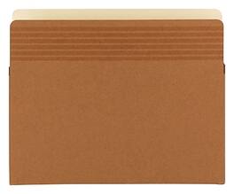 Smead - Easy Grip File Pockets, 5.25" Expansion, Letter Size, Brown, 10/Box - Redrope