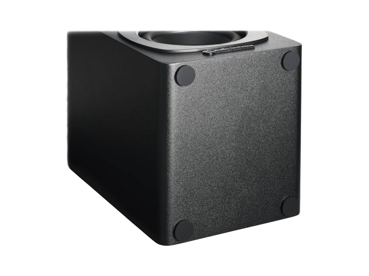 Alt View 10. Audio-Technica - Audio-Technica AT-SP3X Powered Bookshelf Bluetooth Speakers - Black.