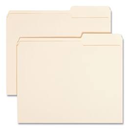 Smead Manufacturing - Manila Guide Height Systems File Folders, 2/5-Cut Tabs: Right of Center, Letter Size, 0.75" Expansion, Manila, 100/Box