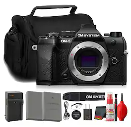 Bundle - OM System - OM-5 Mark II Mirrorless Camera Black ()