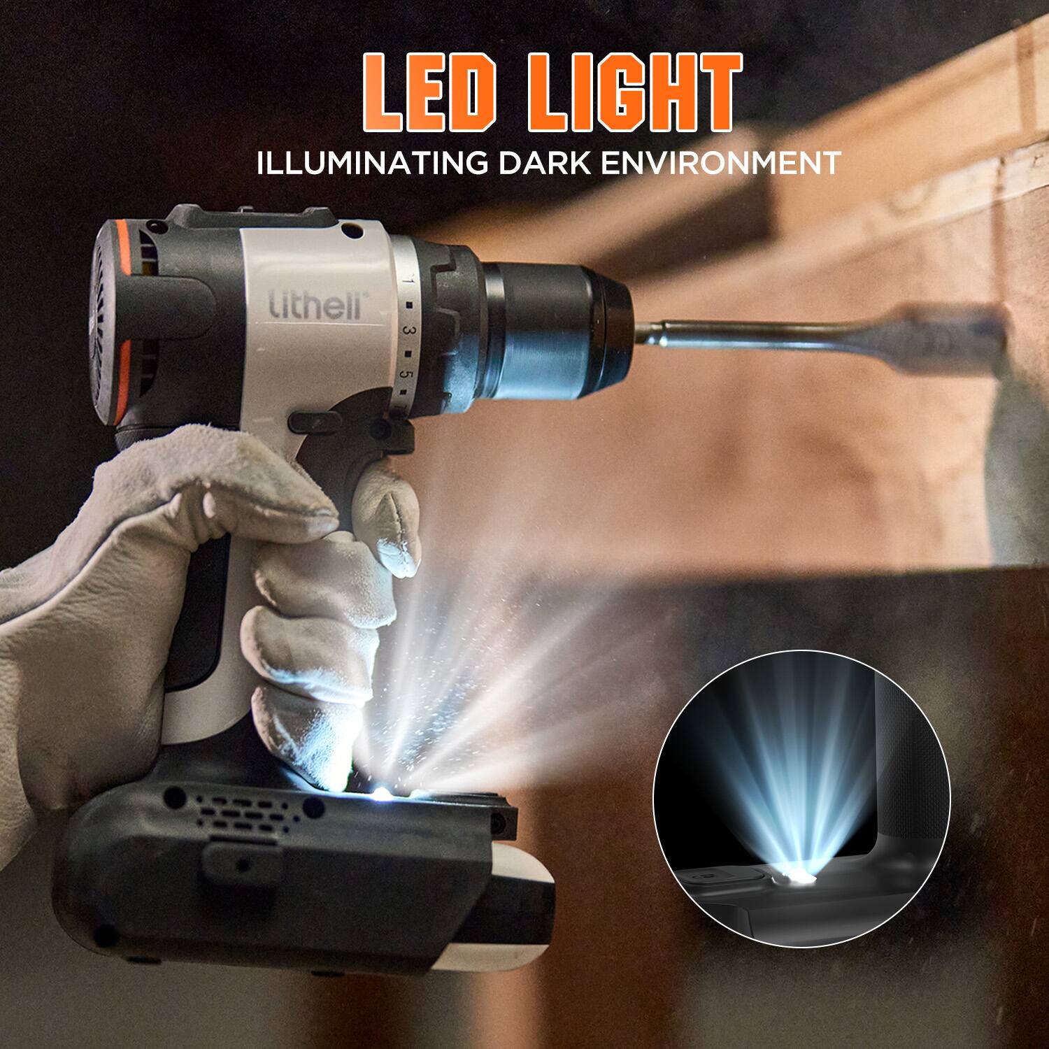 LED LIGHT ILLUMINATING DARK ENVIRONMENT litheli - 3 5 -