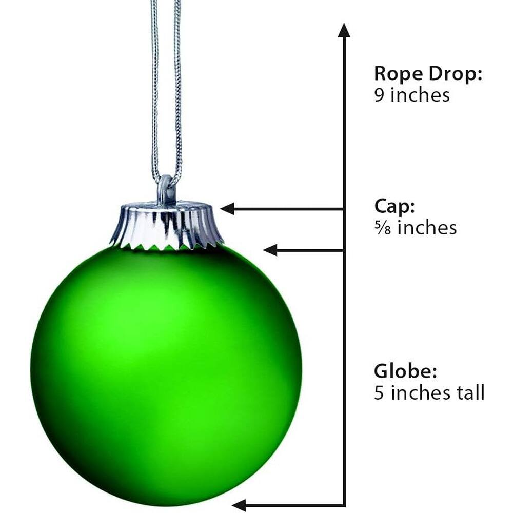 Rope Drop: 9 inches  
Cap: 5/8 inches  
Globe: 5 inches tall
