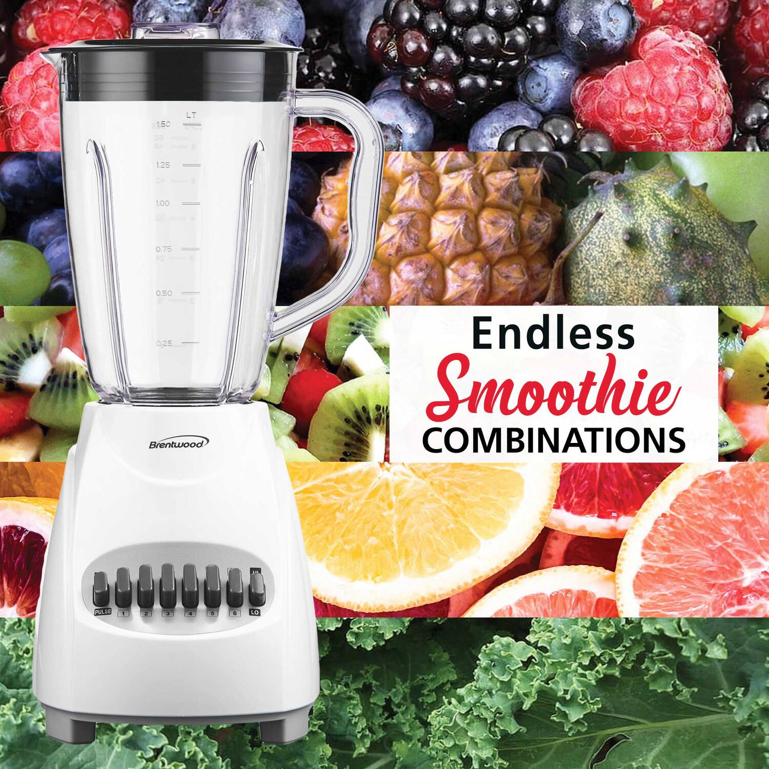 150 LT d - 125 100 d 0.75 A . a.S0 L 0.25 Brentwood Endless Smoothie COMBINATIONS