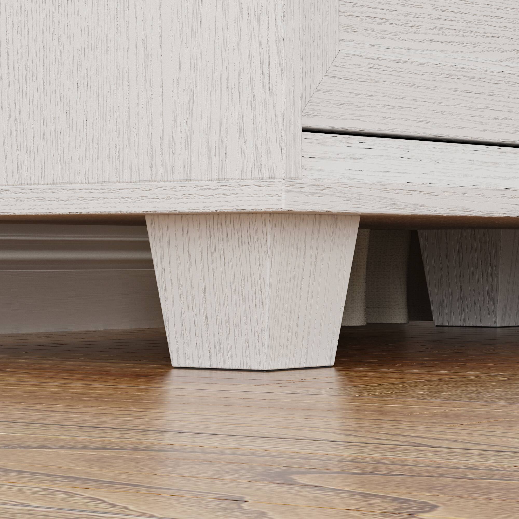 Alt View 6. Famapy - Famapy 3 - Drawer Nightstand: Sleek Storage for Tidy Spaces - White.