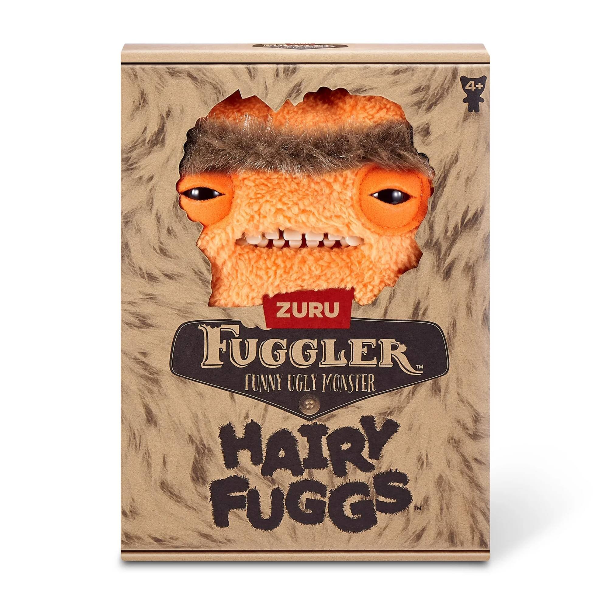 4+  
ZURU  
FUGGLER  
FUNNY UGLY MONSTER  
HAIRY FUGGS