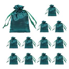 Unique Bargains - 12pcs 3.9" x 5.9" Party Favor Bags Favor Bags for Birthday Candy - Dark Green