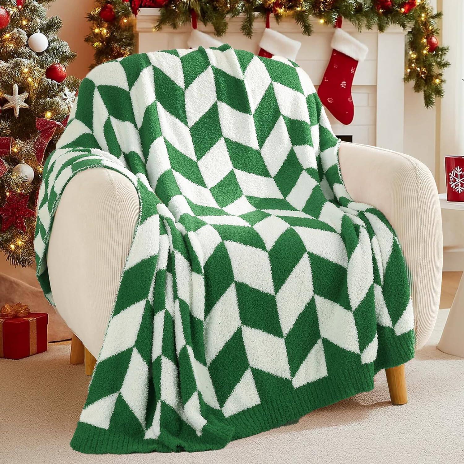 color:ChevronXmasGreen+size:Throw(50"x60")