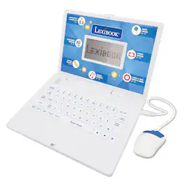Lexibook - Power Kid Bilingual Talking Educational Laptop – 124 Activities