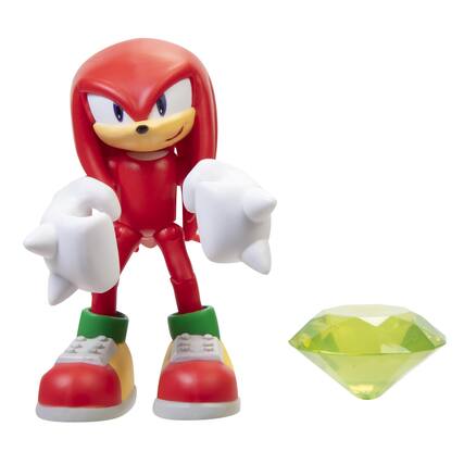 Front. Jakks Pacific - Sonic the Hedgehog 4 Inch Figure | Modern Knuckles - Red.