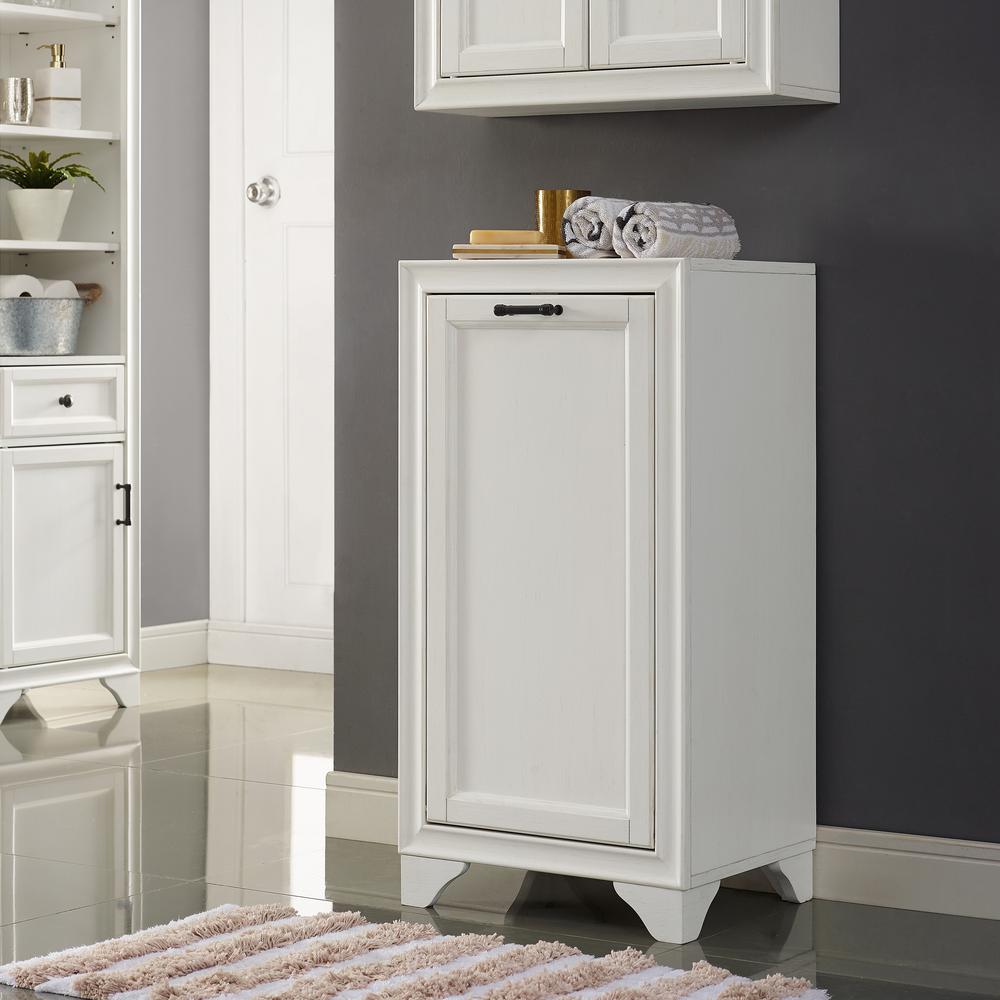 Back. Crosley Furniture - Tara Laundry Hamper - White.