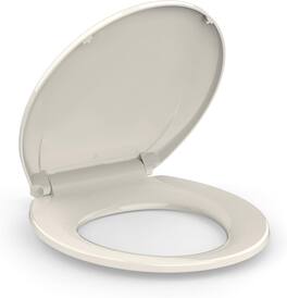 Jojoka - Toilet Seat Elongated Toilet Seat with Slow Close Easy Clean Easy Installation - Chrome