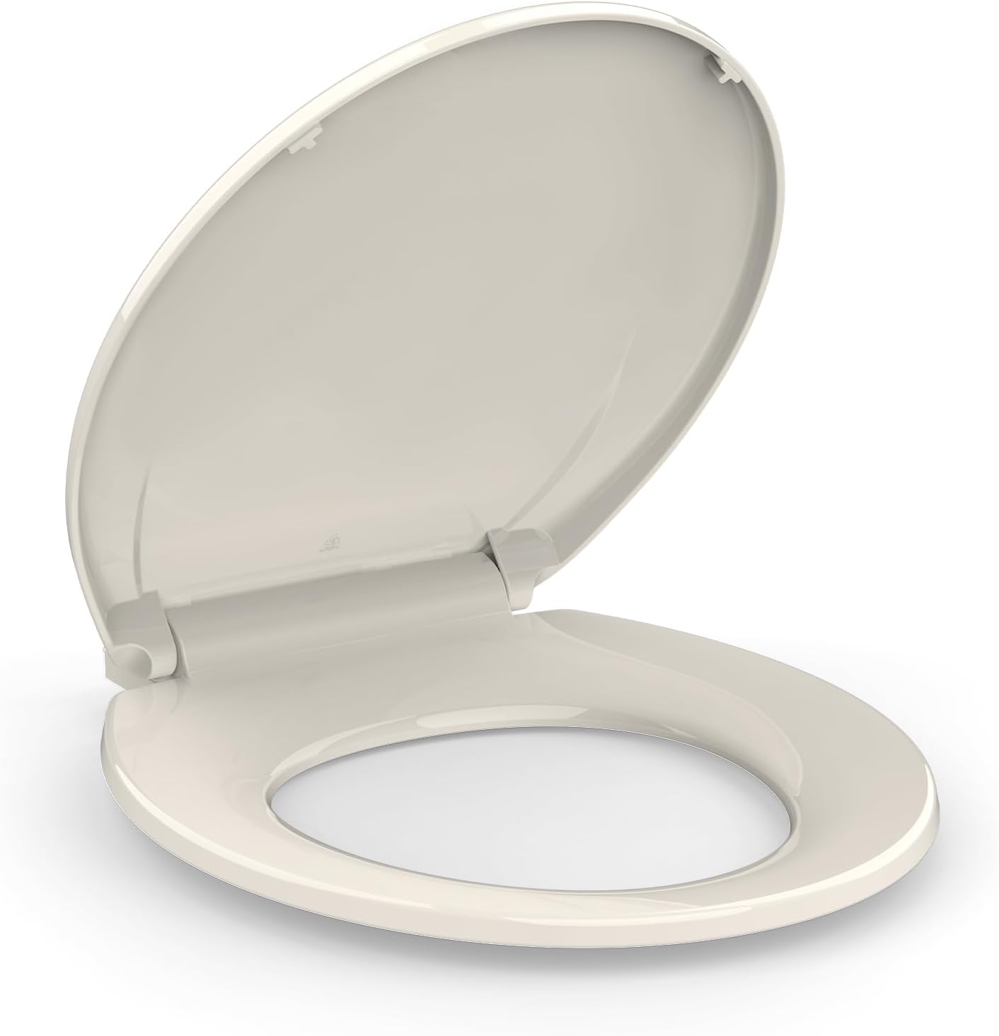 Front. Jojoka - Toilet Seat Elongated Toilet Seat with Slow Close Easy Clean Easy Installation - Chrome.